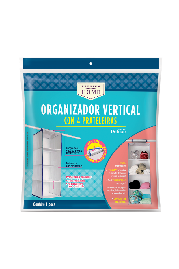 imagem de Organizador Vertical 4 Prateleiras Premium Home