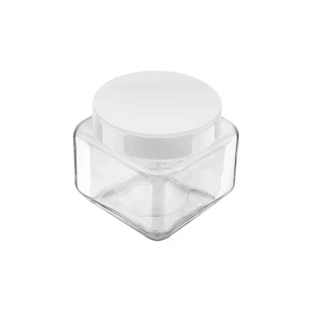 imagem de Pote de Vidro Quadrado 800 Ml