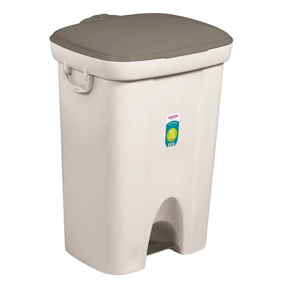 imagem de Lixeira Plástica Com Pedal 72 Litros