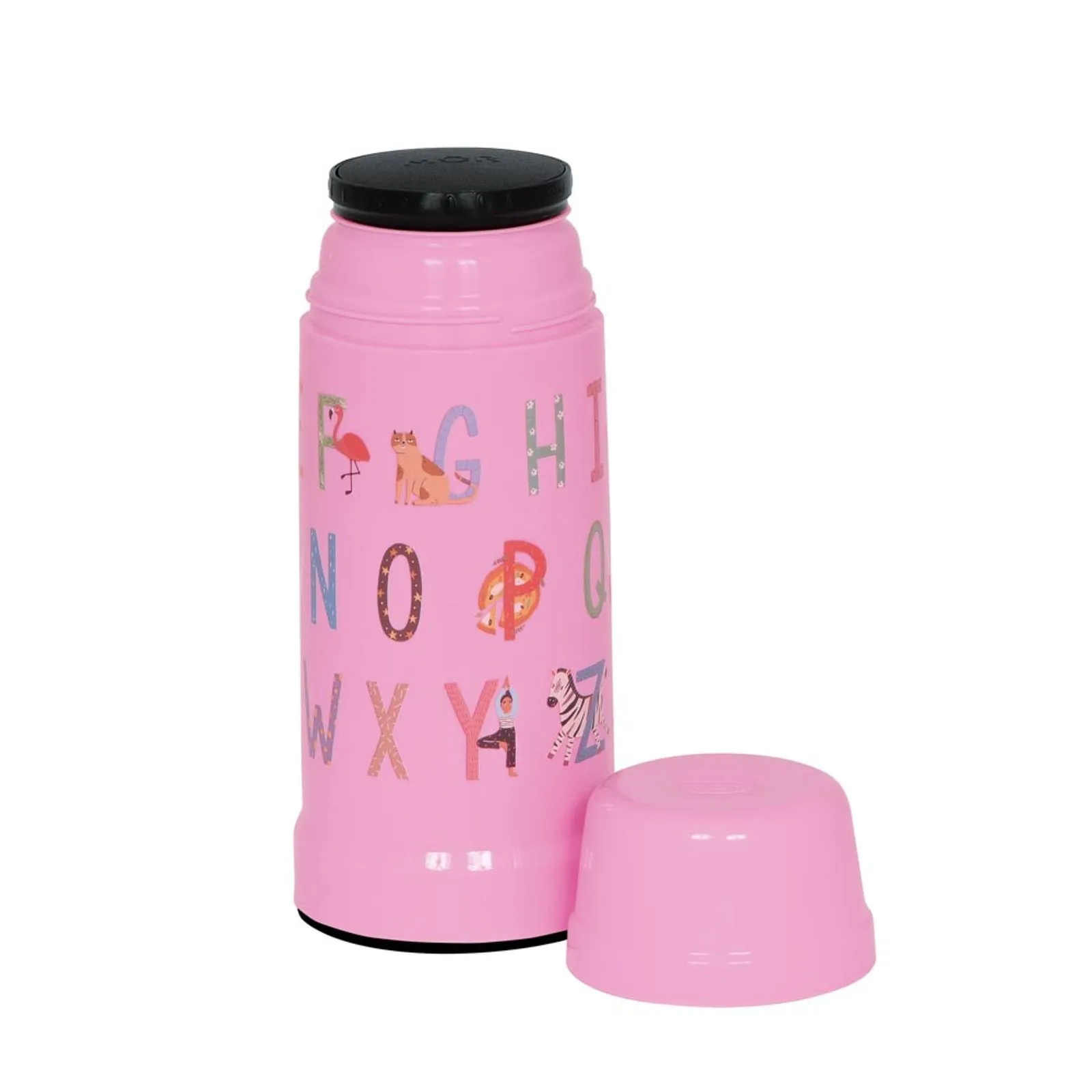 imagem de Garrafa Termica Kids 300 Ml Algodao Doce Alfabeto