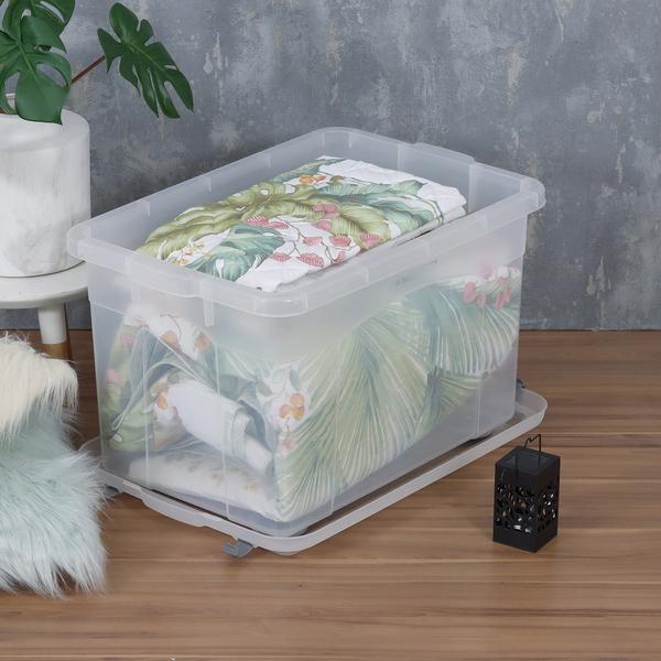 imagem de Caixa Organizadora Grande Com Tampa 56 Litros