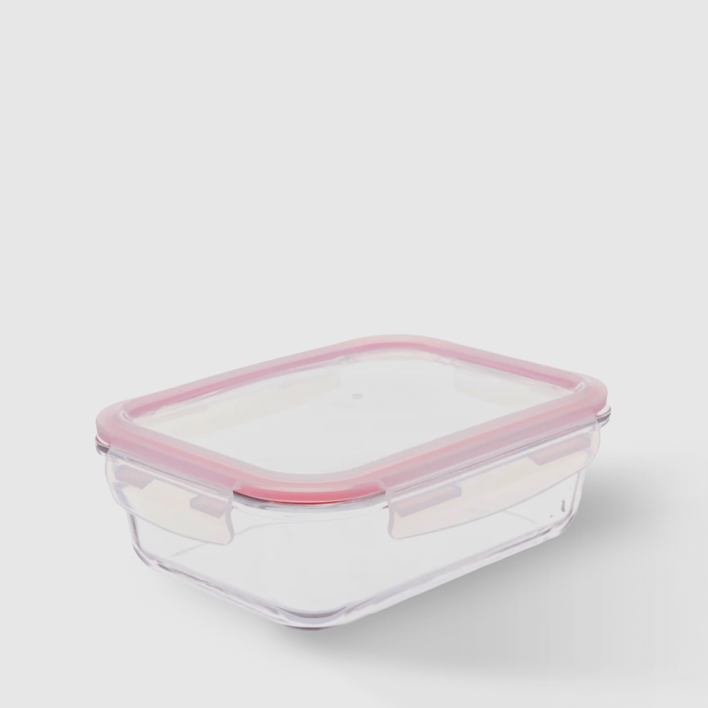 imagem de Pote de Vidro Tampa Hermetica Retangular 1 Litro