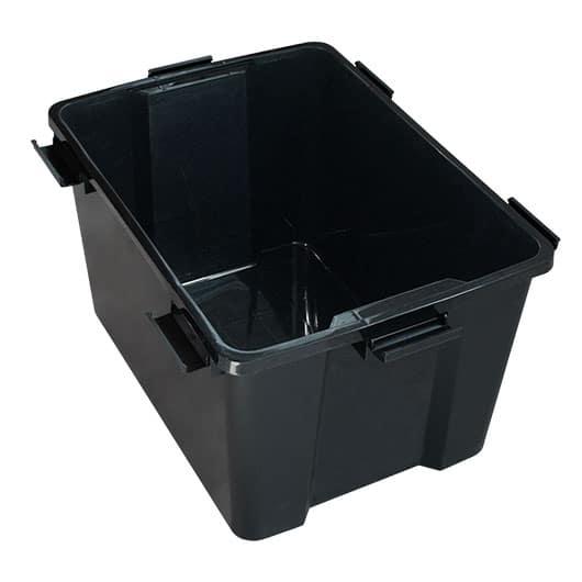 imagem de Container Organizador 6 Travas 80 Litros Preto
