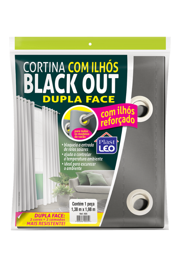 imagem de Cortina Blackout Dupla Face 1,38x1,98 Metros