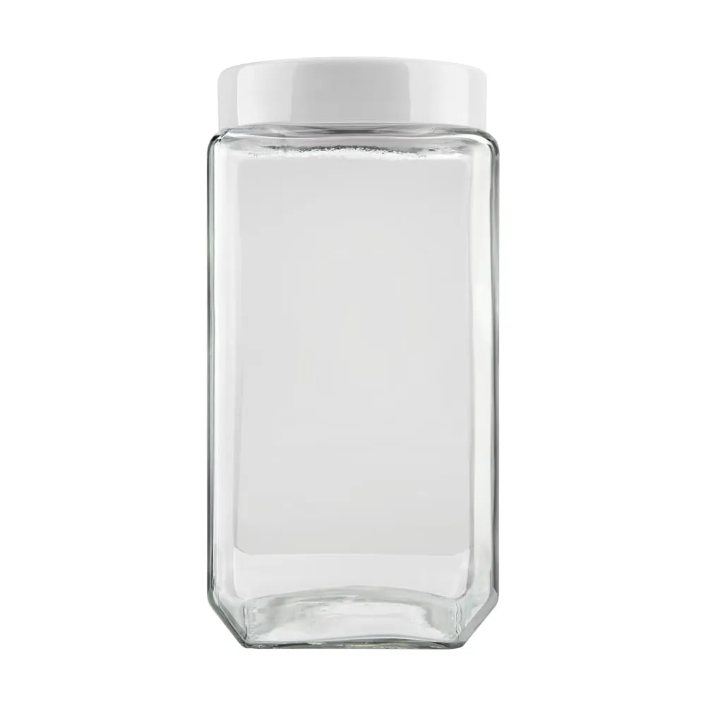 imagem de Pote de Vidro Quadrado 2,2 Litros