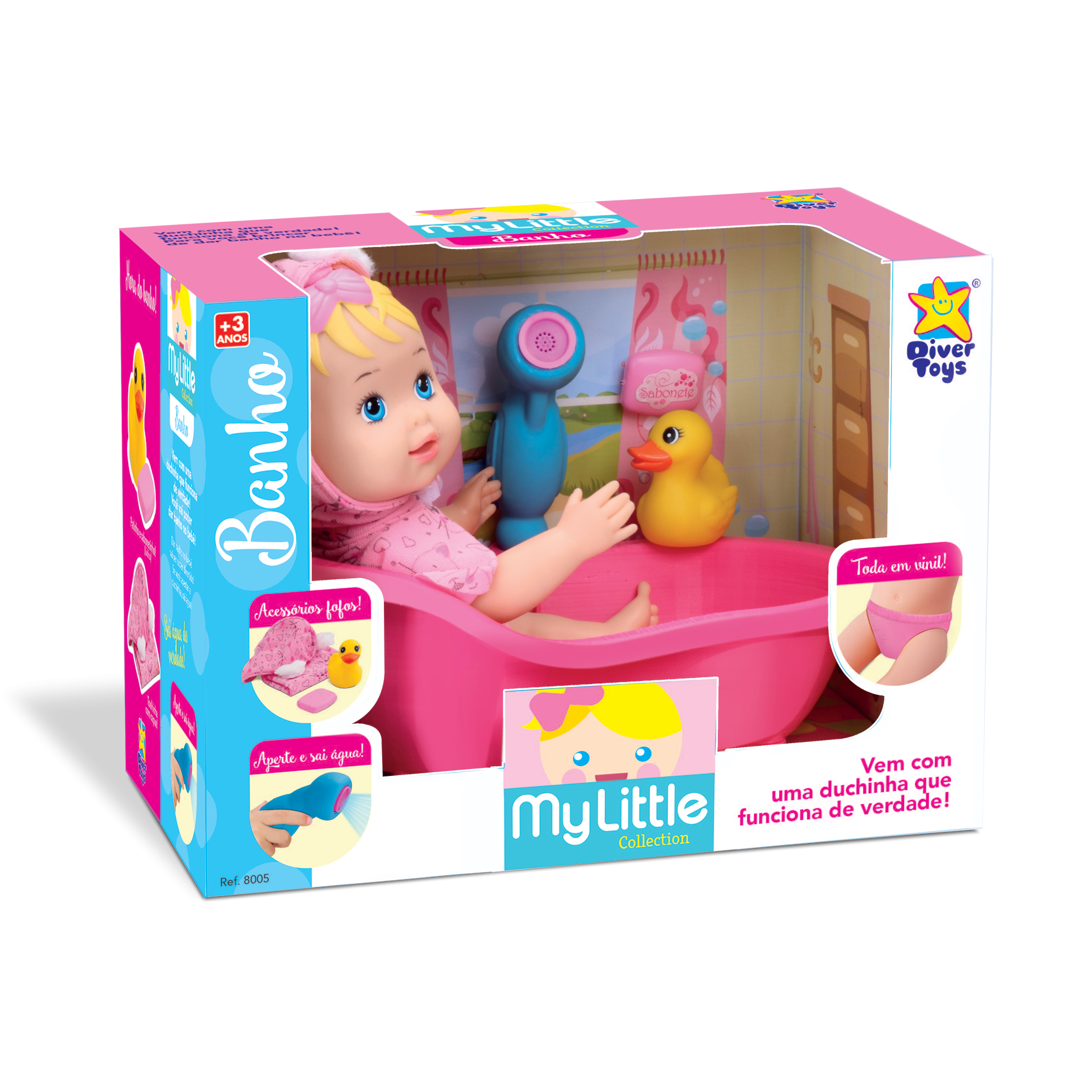 imagem de Boneco Banho My Little Collection