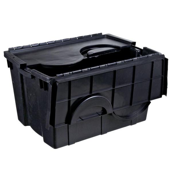 imagem de Container Organizador Com Tampa 56 Litros Preto