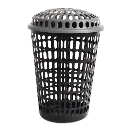 imagem de Cesto Telado Redondo 60 Litros Preto