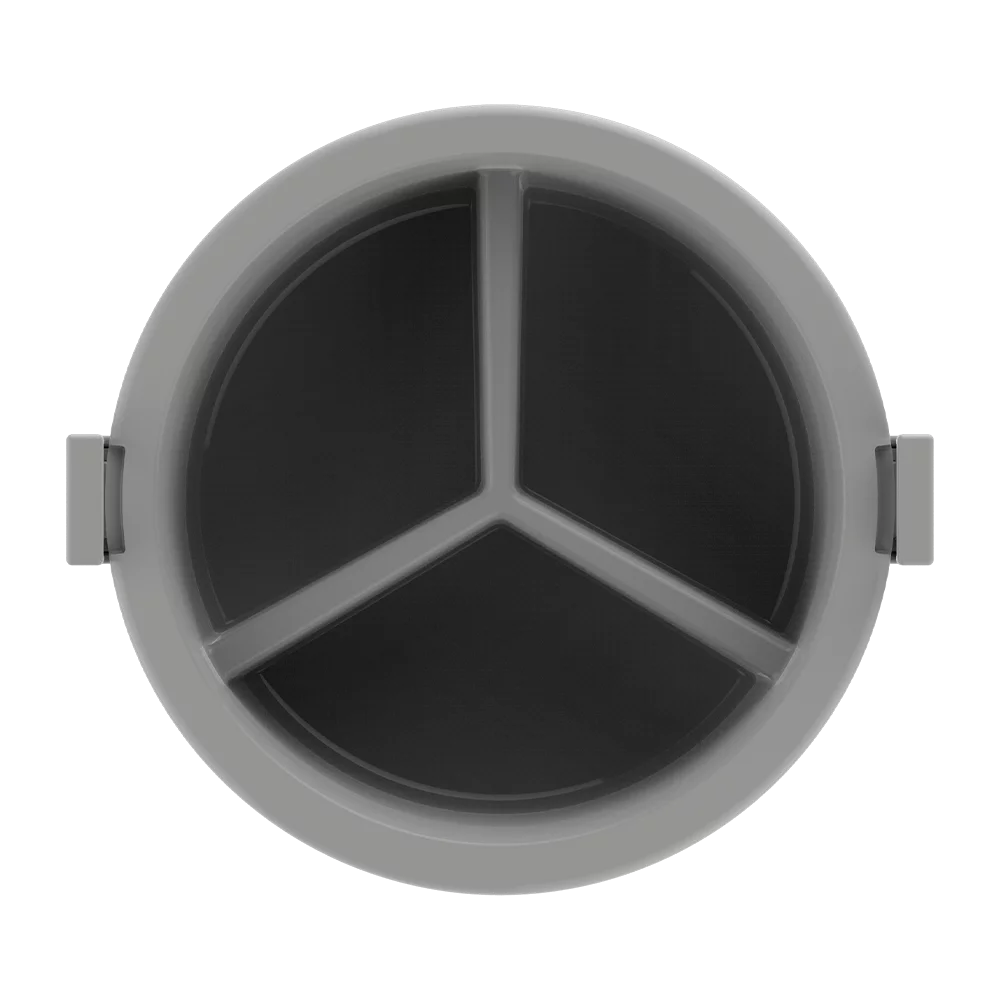 imagem de Termoprato Tekcor 2 Simples 1 Dupla 1 Tripla Cinza