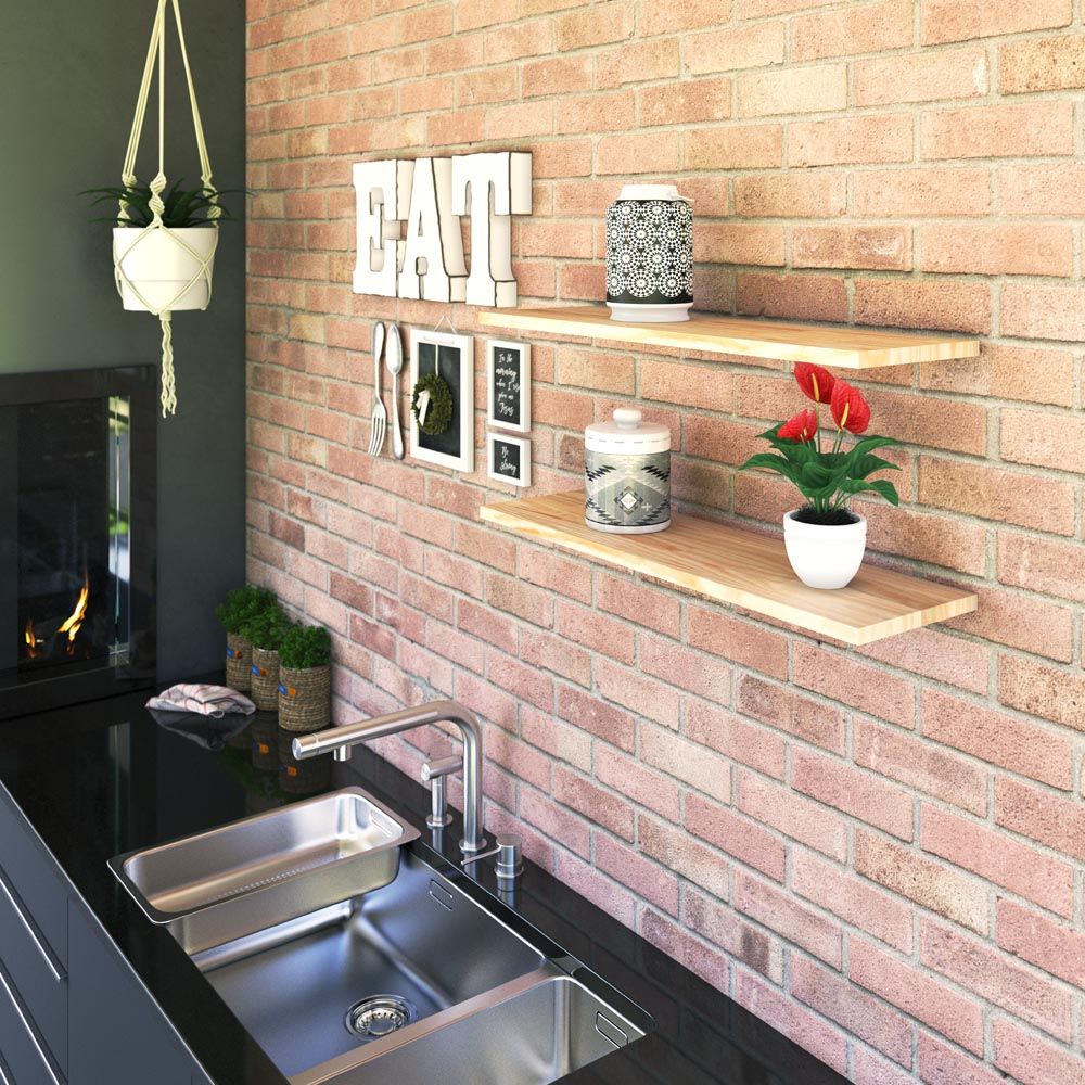 imagem de Prateleira Multiuso 65x19x1,5cm Furo Invisivel