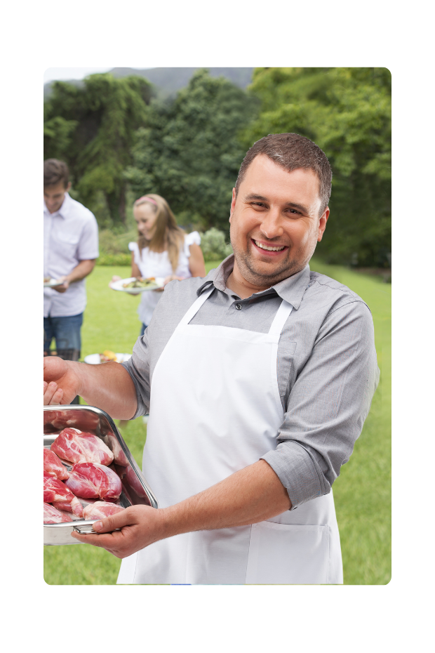 imagem de Avental Para Acougueiro/churrasqueiro Napa Branco