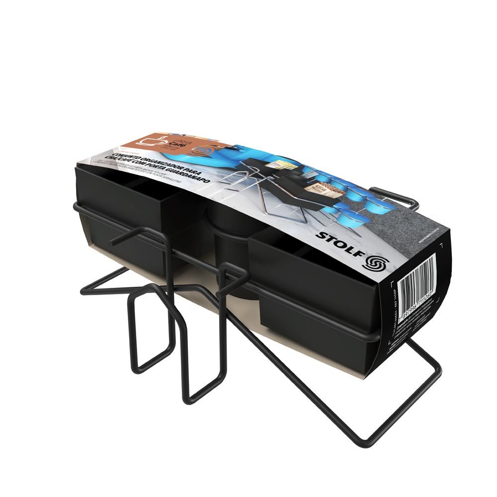 imagem de Organizador Para Cha e Cafe Com Porta Guardanapos