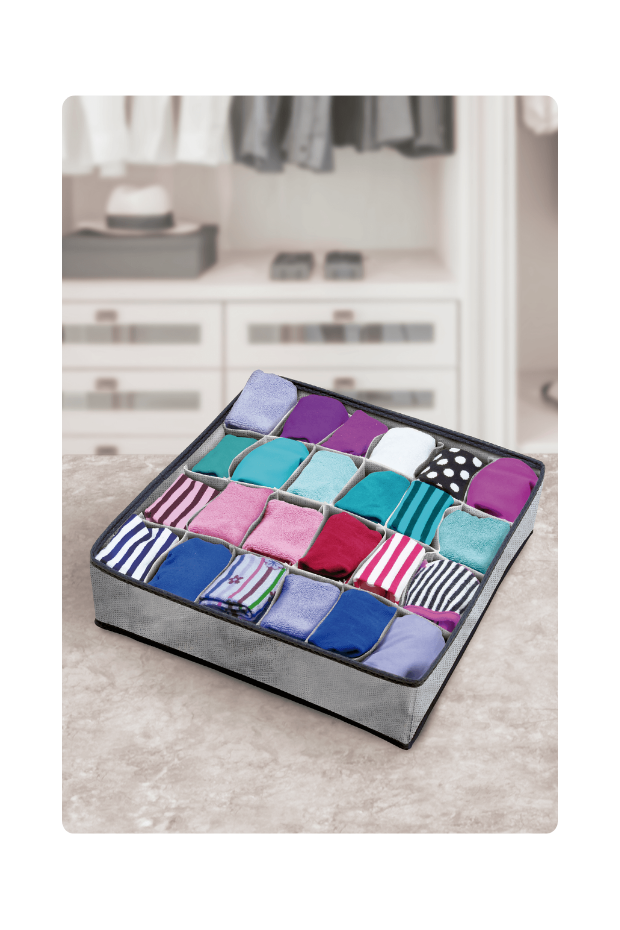 imagem de Organizador de Roupas Intimas Com 24 Divisorias