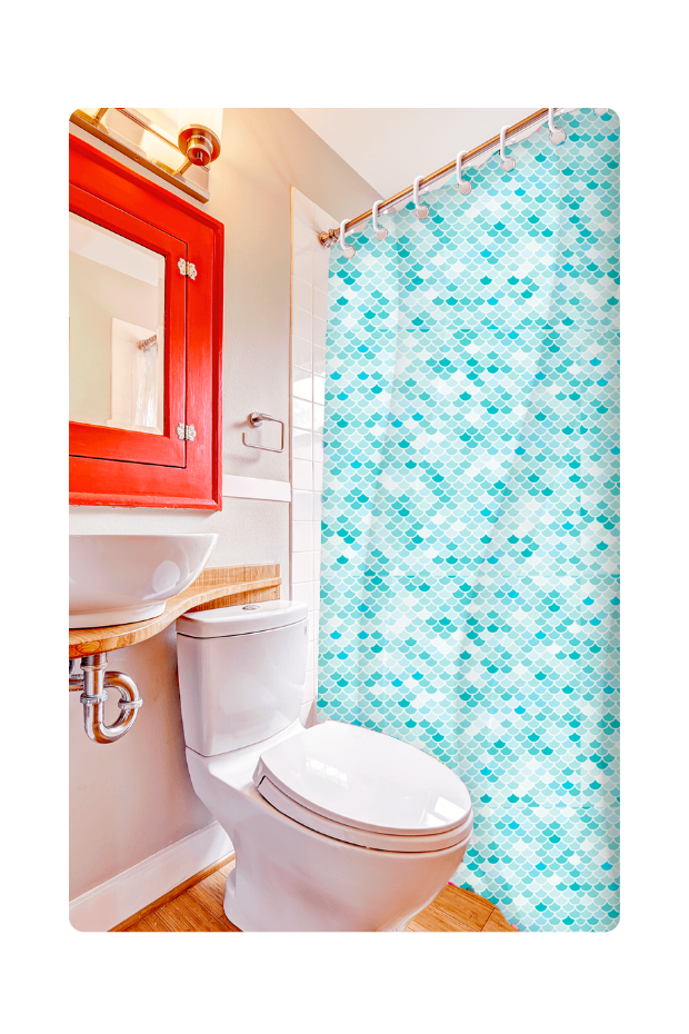 imagem de Cortina de Box Polietileno Estampada