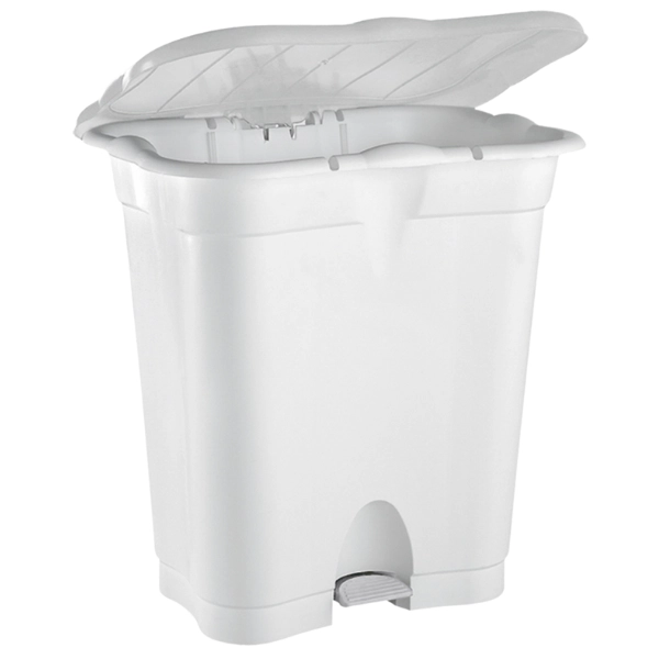 imagem de Lixeira Com Pedal 50 Litros Branco