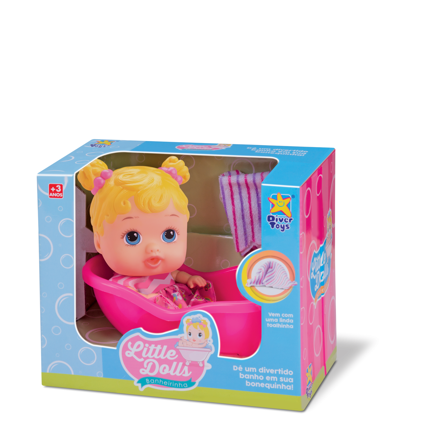 imagem de Boneca Banheirinha Loura Little Dolls