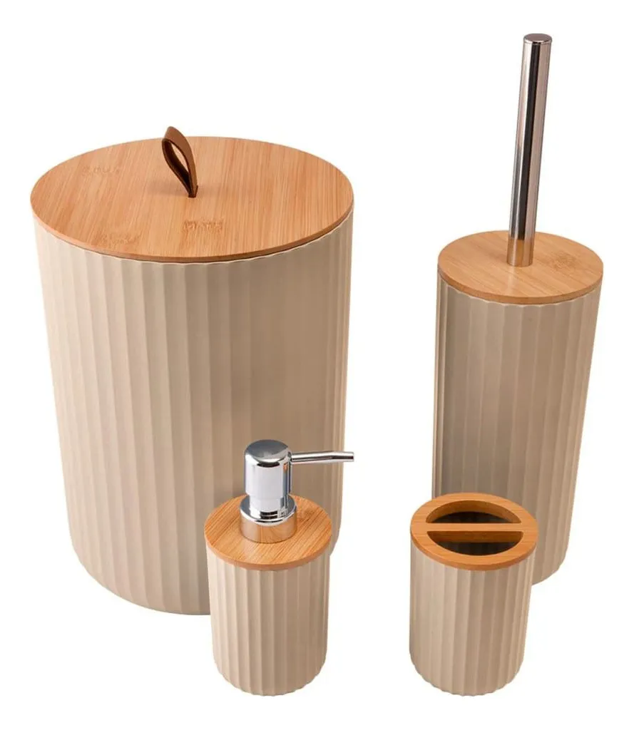 imagem de Kit de Banheiro Com 4 Pecas