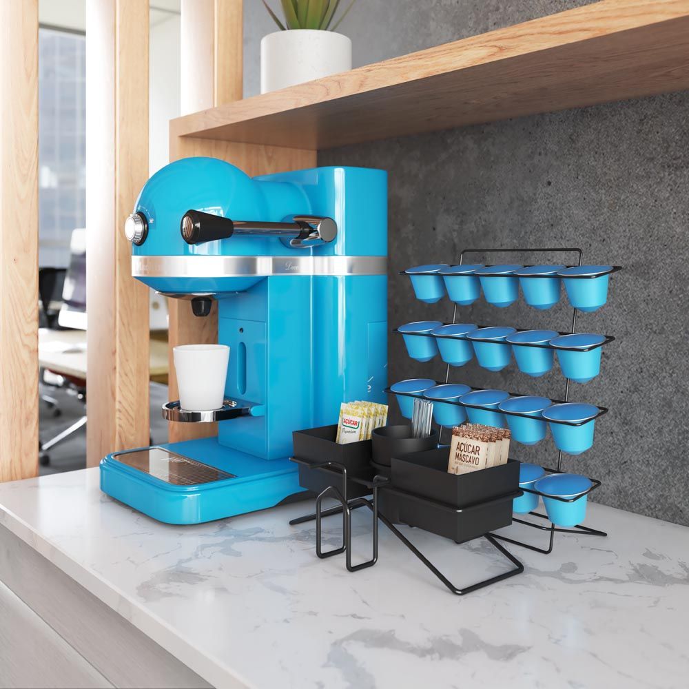 imagem de Organizador Para Cha e Cafe Com Porta Guardanapos