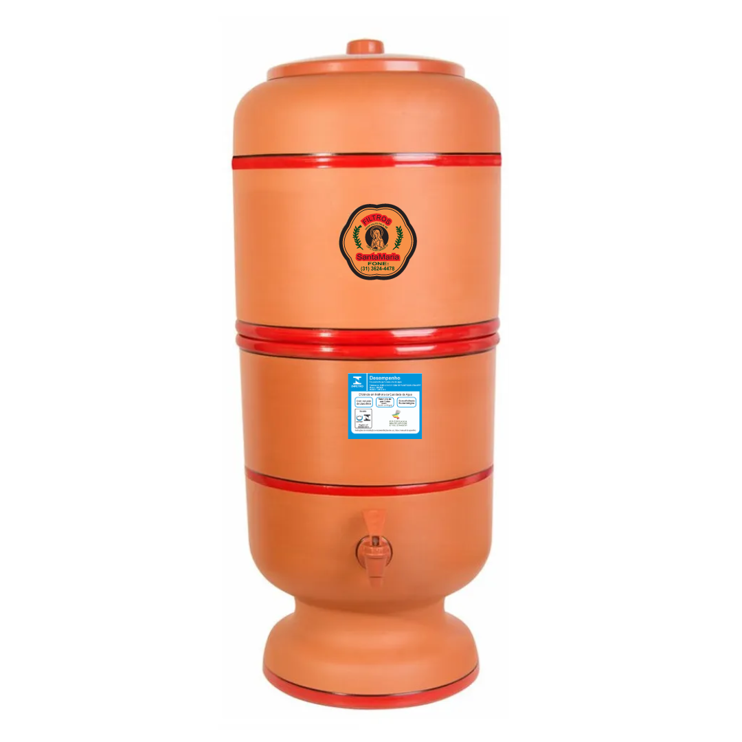 imagem de Filtro de Barro Nº6 2 Velas 10 Litros