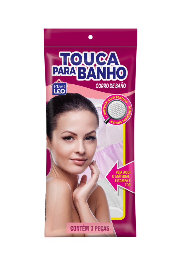 imagem de Touca Para Banho Com 3 Pecas