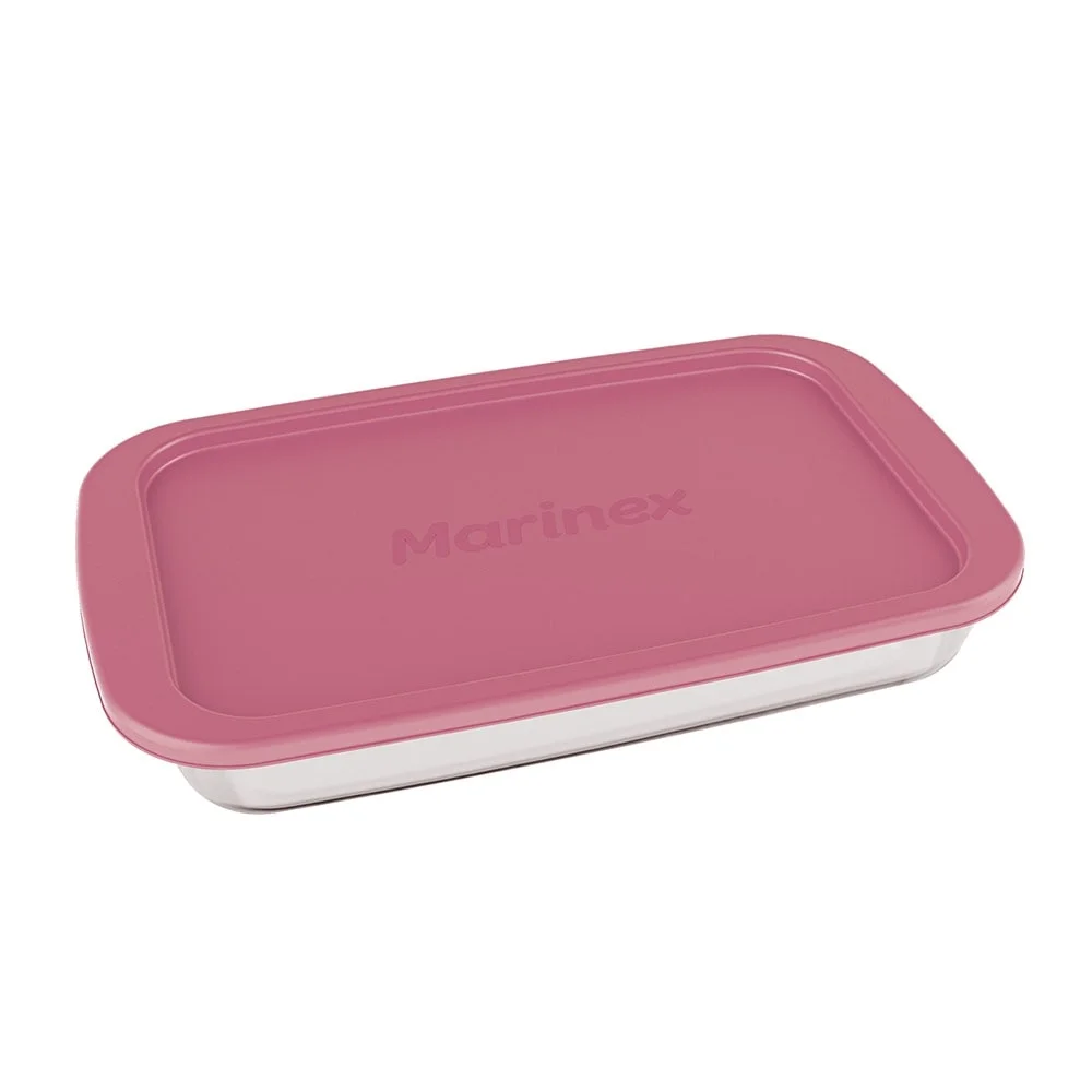 imagem de Assadeira Marinex Retangular Com Tampa 2,2 Litros