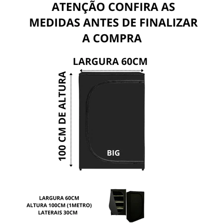 imagem de Sapateira Lisa Corino Com Ziper Com 3 Bandejas Preta