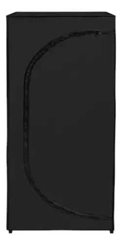 imagem de Sapateira Lisa Corino Com Ziper Com 3 Bandejas Preta