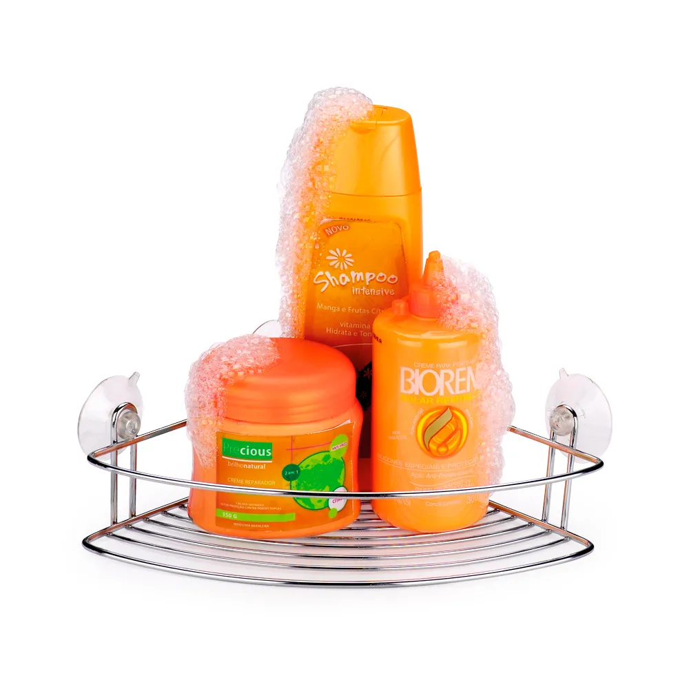 imagem de Cantoneira Simples Com Ventosas Cromada