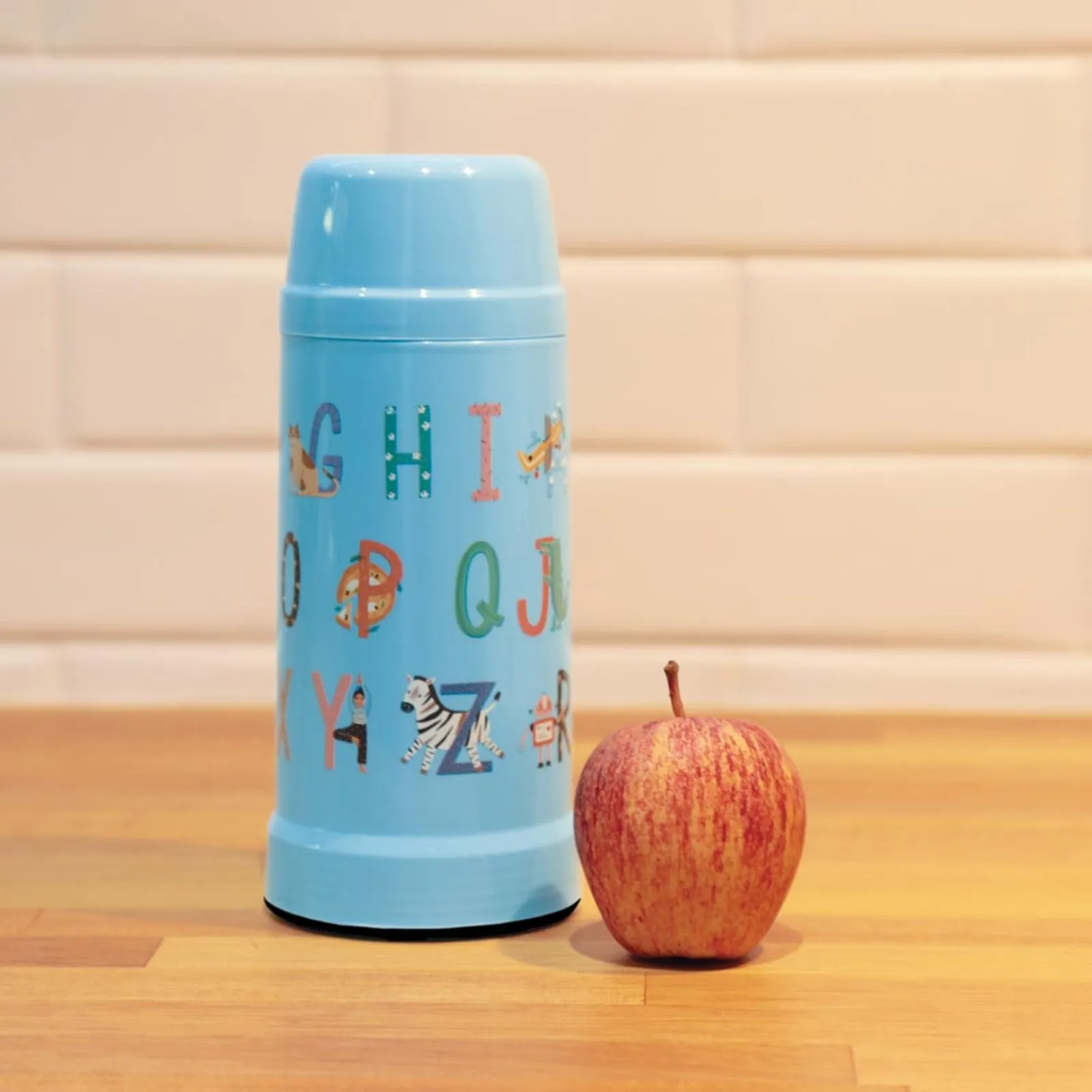 imagem de Garrafa Termica Kids 300 ml Ceu Azul Alfabeto