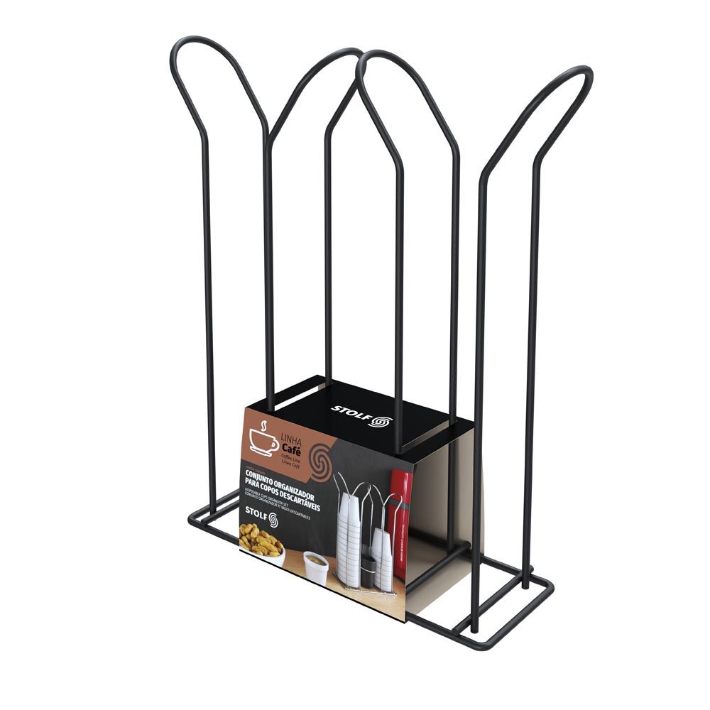 imagem de Organizador Para Copos Descartaveis Black