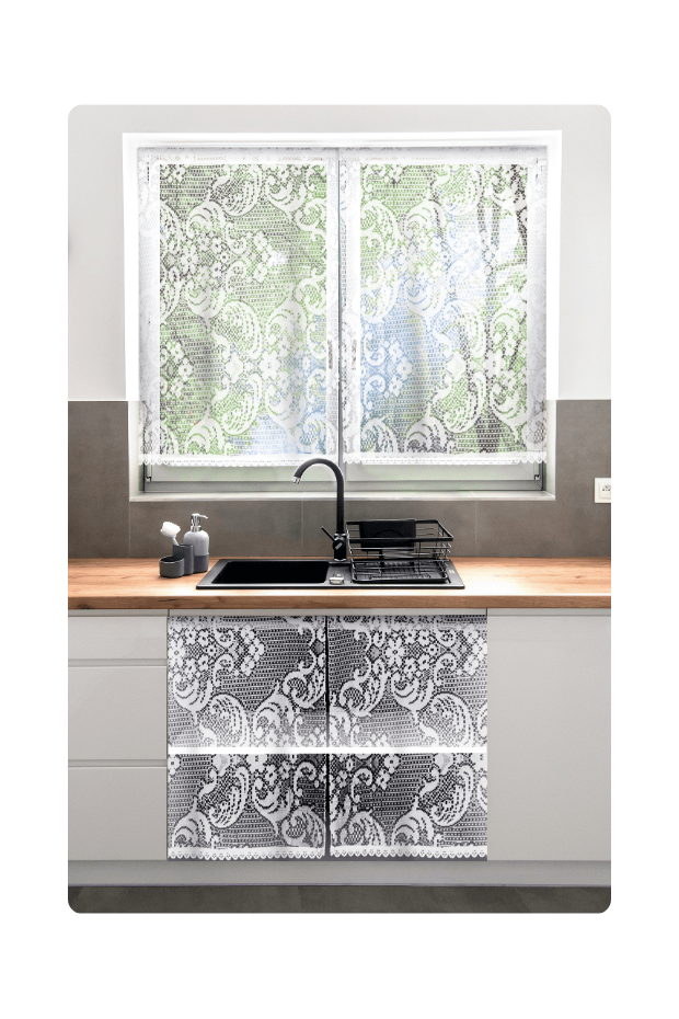 imagem de Cortina de Pia Renda