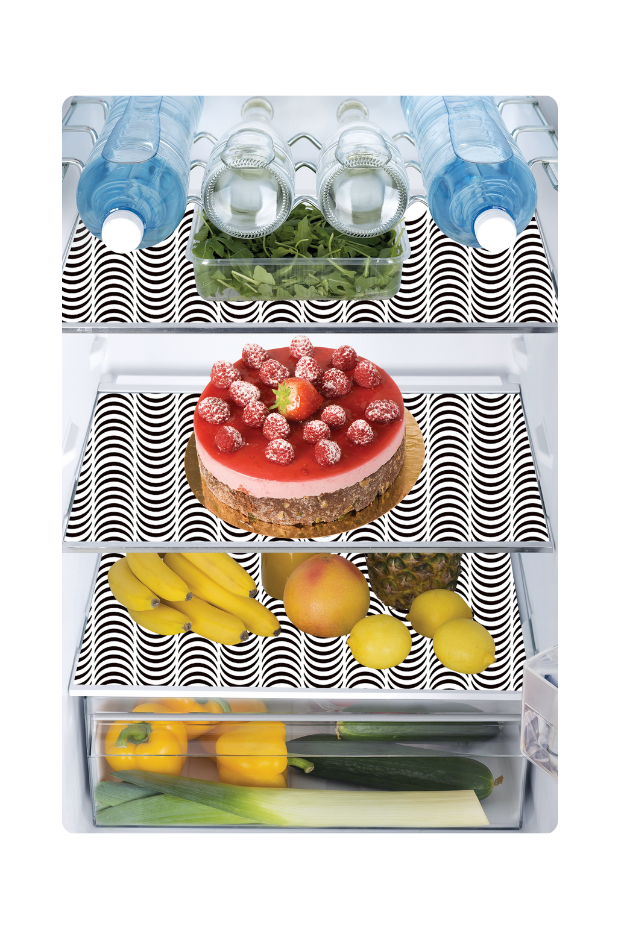 imagem de Toalha de Geladeira Polietileno Lisa Com 3 Pecas