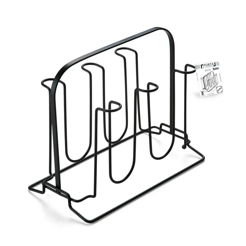 imagem de Suporte Para 6 Copos Linha Black Life