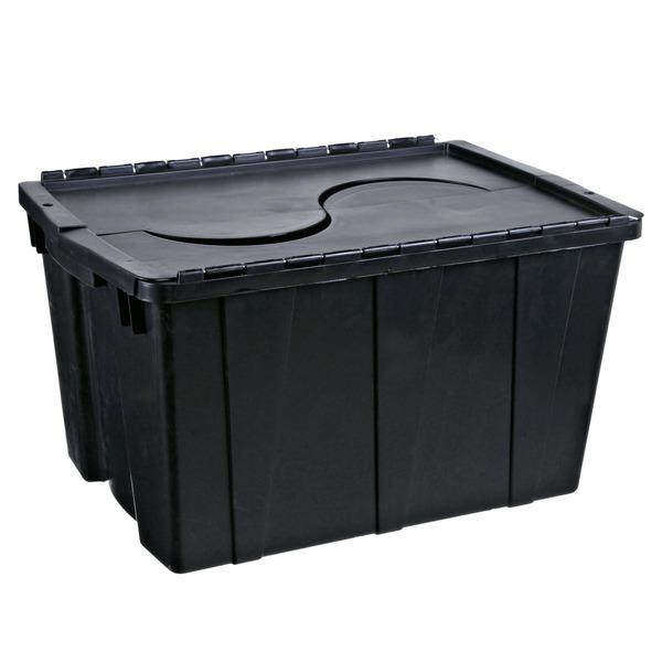 imagem de Container Organizador Com Tampa 56 Litros Preto