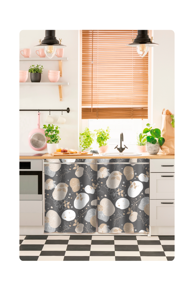 imagem de Cortina de Pia Polietileno 1,35x70 Cm