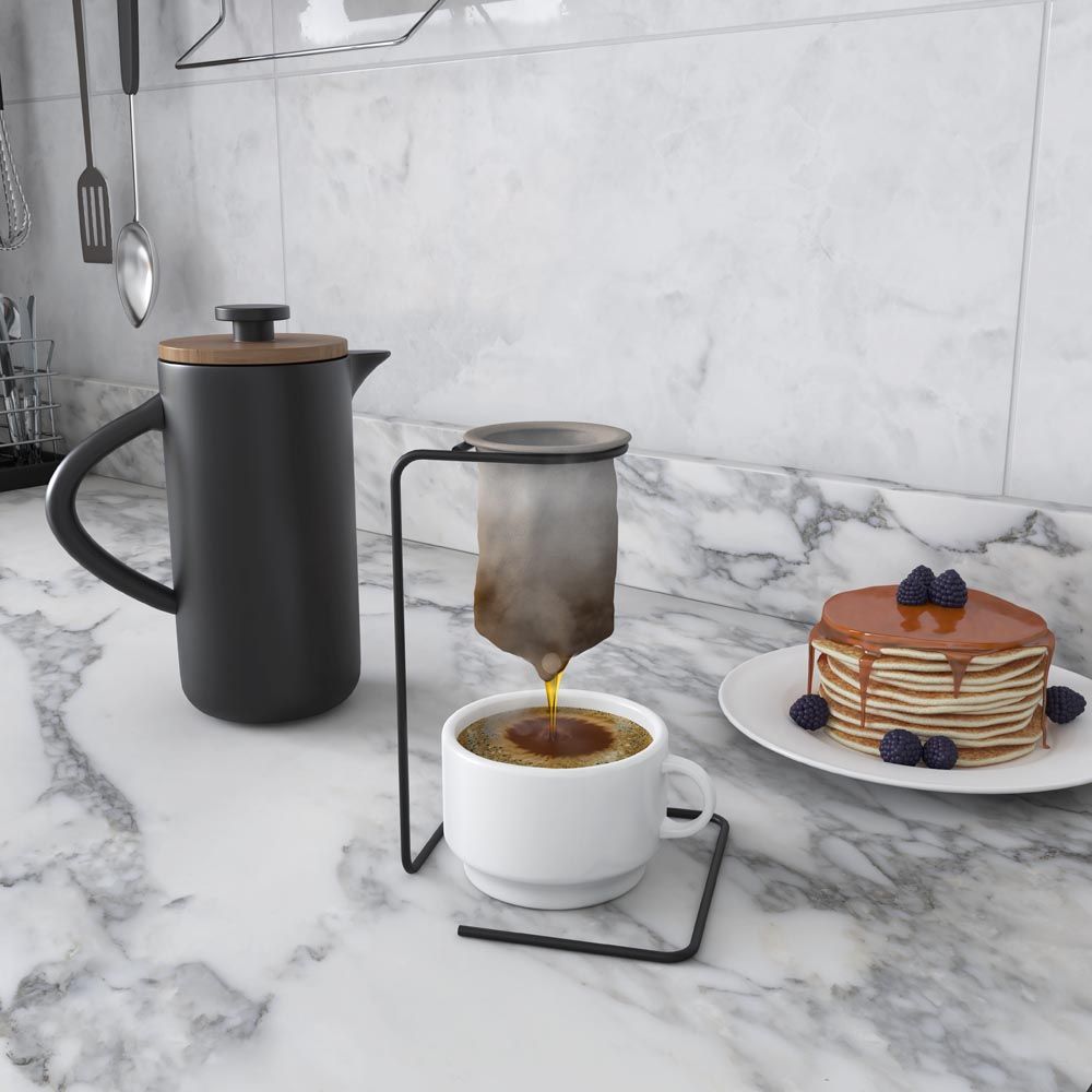 imagem de Suporte Para Coador de Cafe Individual Black