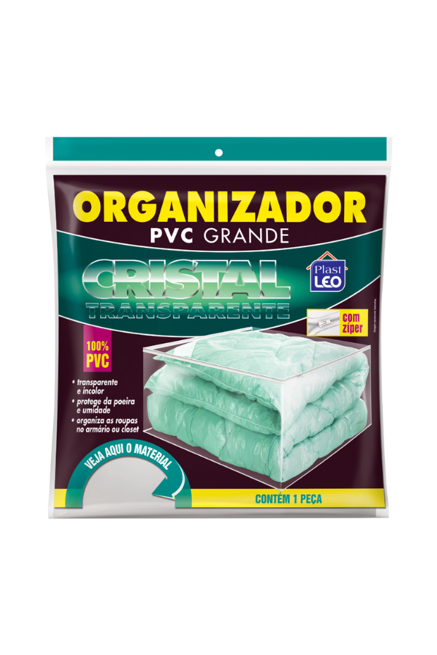 imagem de Organizador Grande PVC Cristal 62x48x27 cm
