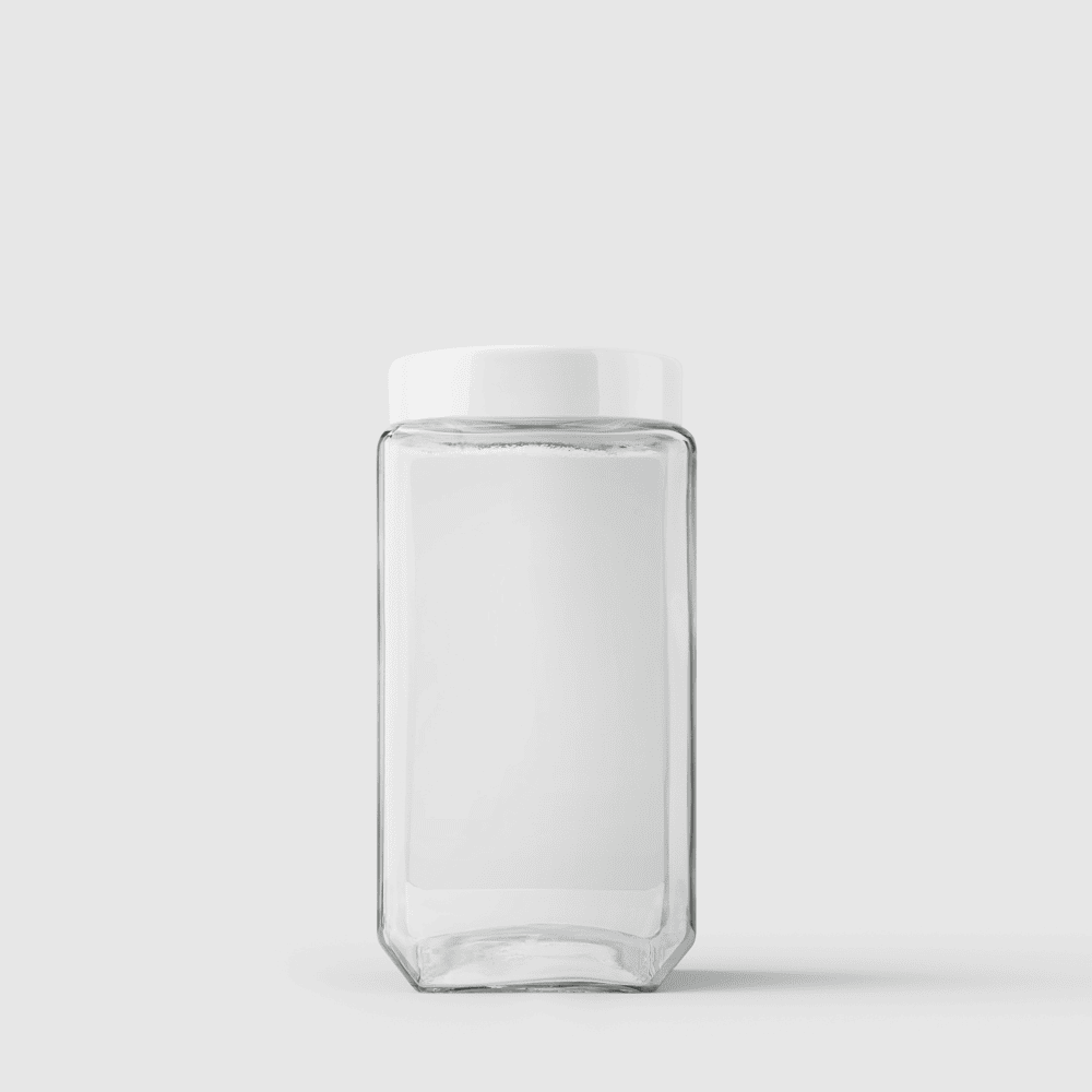 imagem de Pote de Vidro Quadrado 2,2 Litros