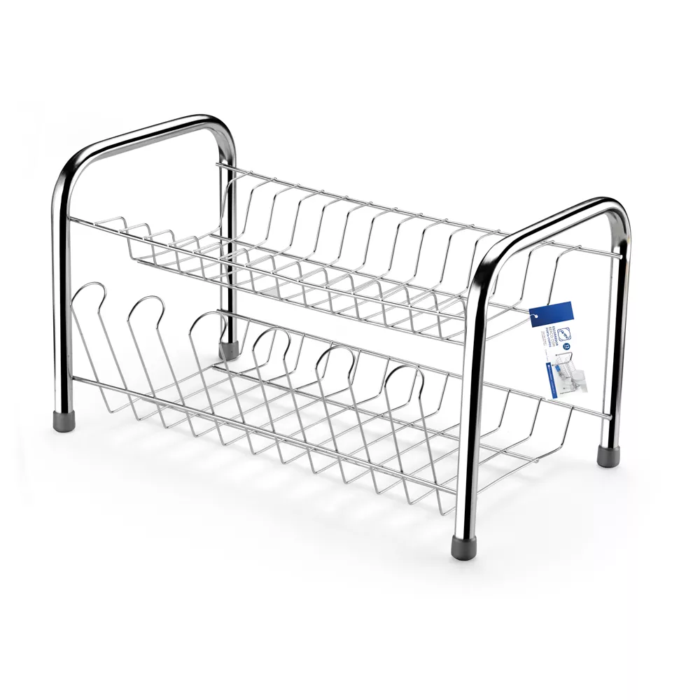 imagem de Escorredor Berço Com Porta Copos Cromado