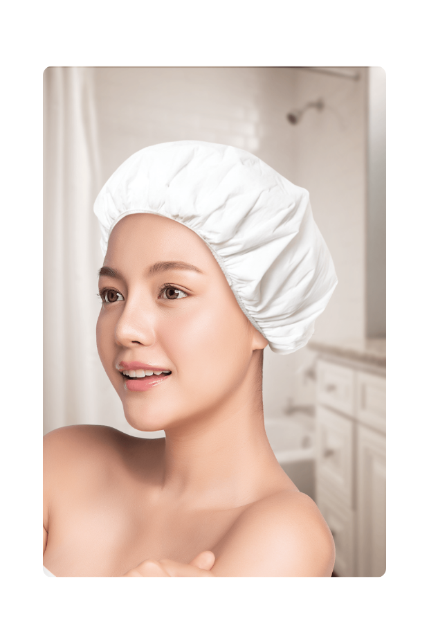 imagem de Touca Para Banho Com 3 Pecas