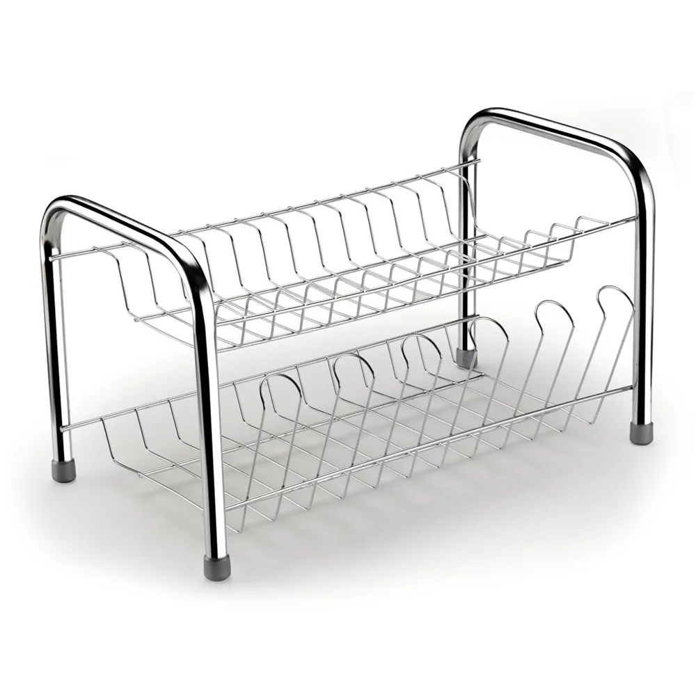 imagem de Escorredor Berço Com Porta Copos Cromado