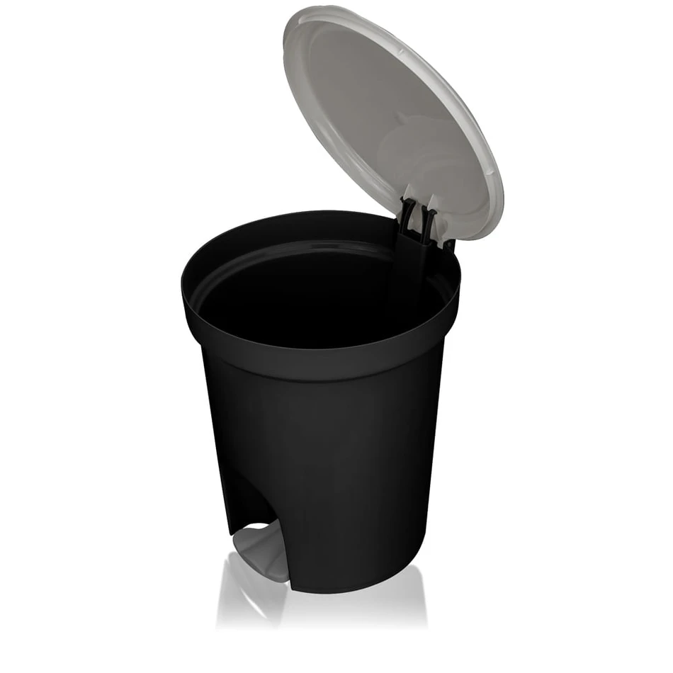 imagem de Lixeira Plástica Redonda Com Pedal 13,5 Litros