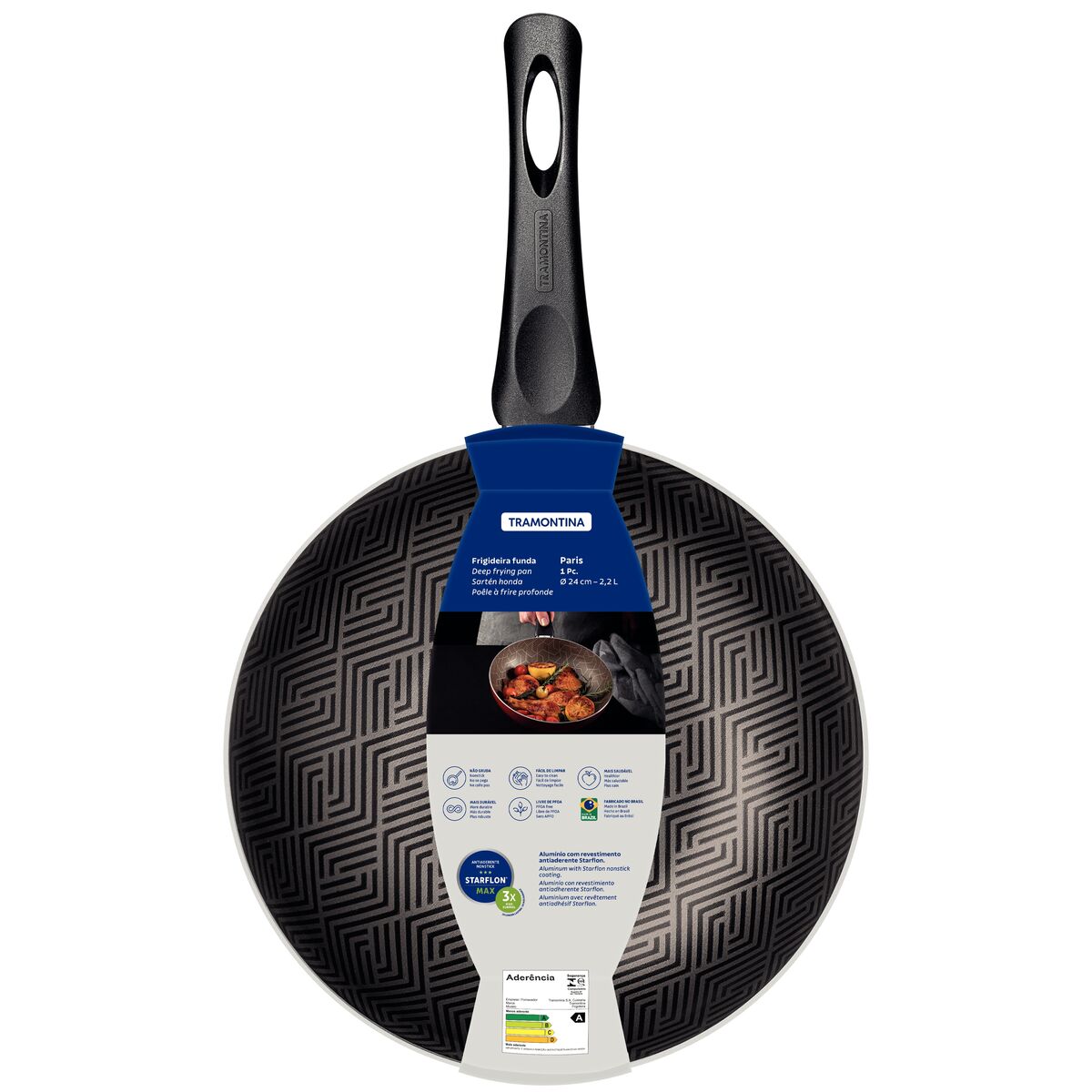 imagem de Frigideira Antiaderente Funda Paris 24 Cm