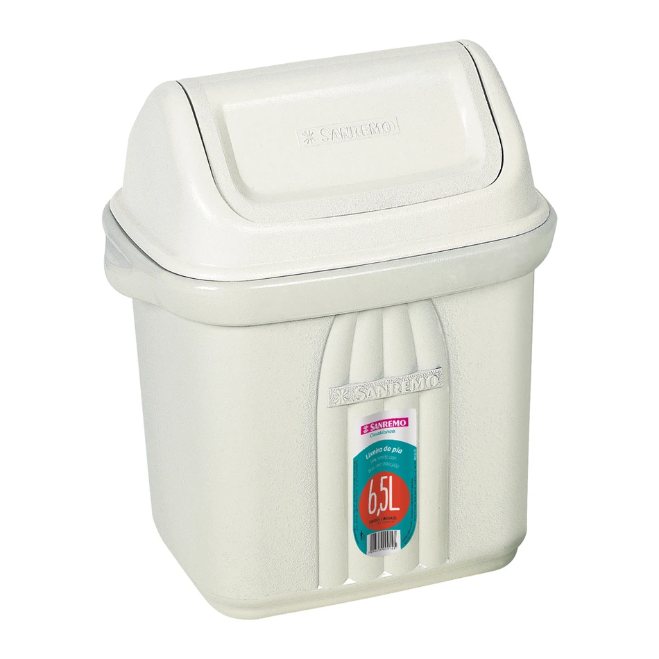 imagem de Lixeira Plástica Basculante 6,5 litros