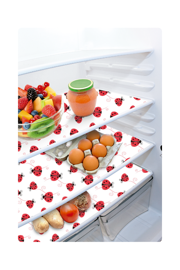 imagem de Toalha de Geladeira Polietileno Lisa Com 3 Pecas