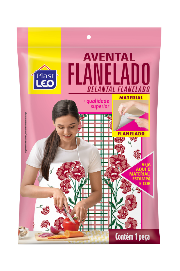 imagem de Avental Flanelado Estampado 45x61 Cm