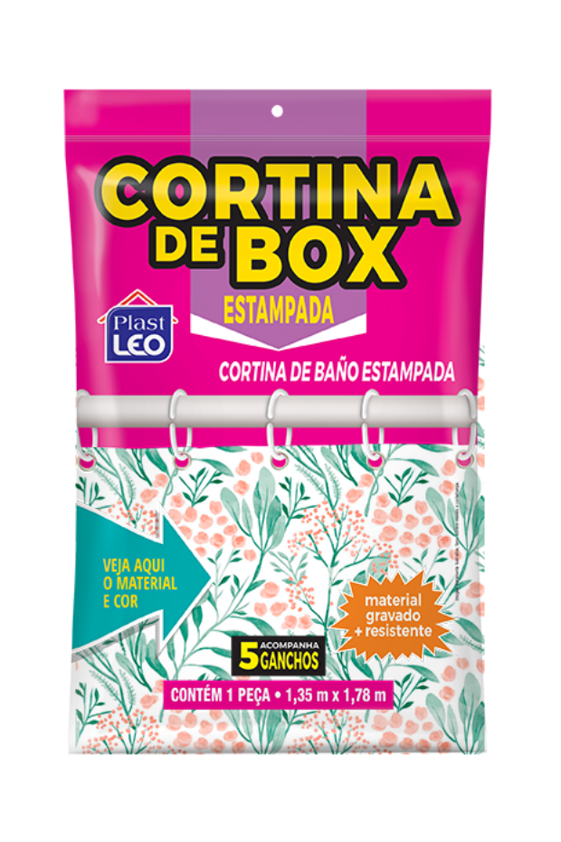 imagem de Cortina de Box Polietileno Estampada