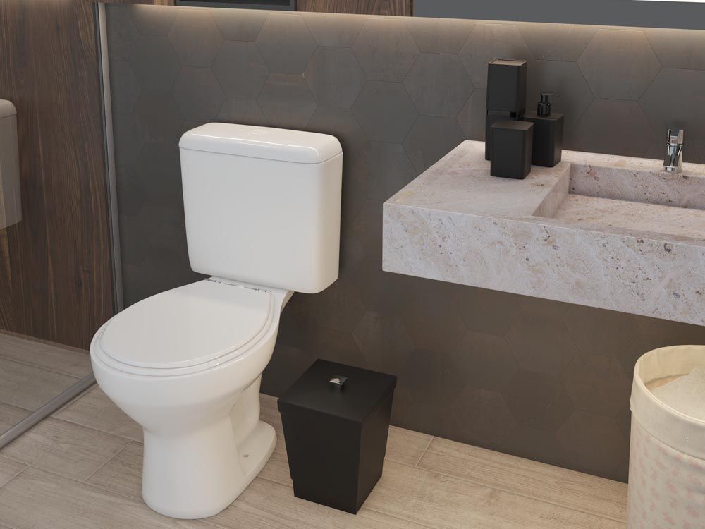 imagem de Kit de Banheiro Com 4 Pecas Preto