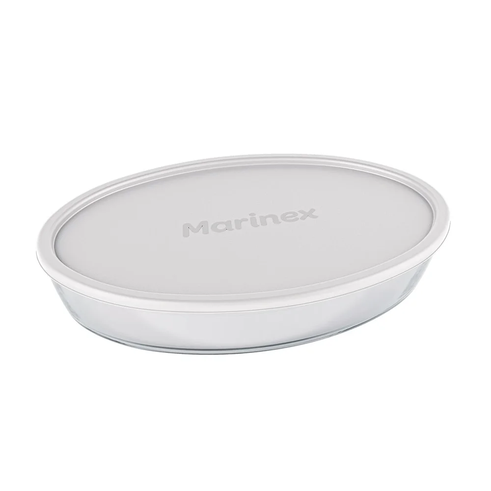 imagem de Assadeira Marinex Oval Com Tampa 3,2 Litros