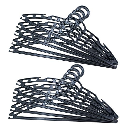 imagem de Cabide Super Resistente Preto Com 10 Pecas